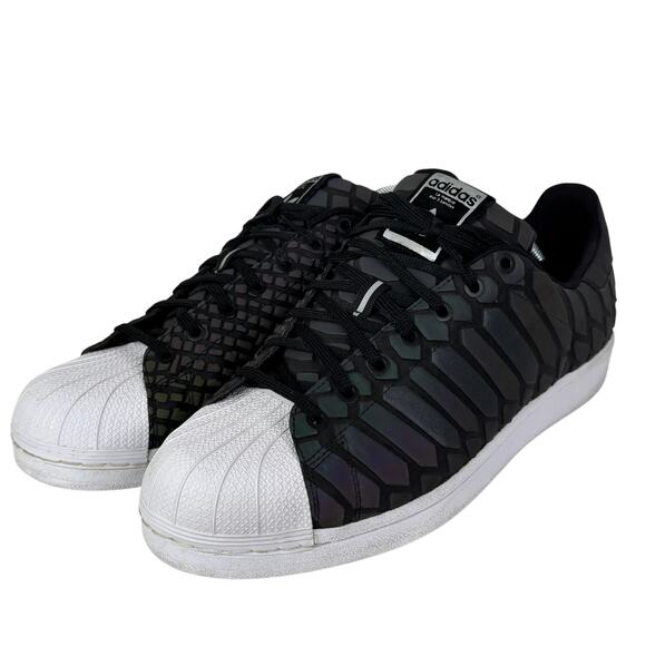 Adidas Superstar Xeno 2015 Men’s Size 12 Black Reflective D69366 - Picture 3 of 11